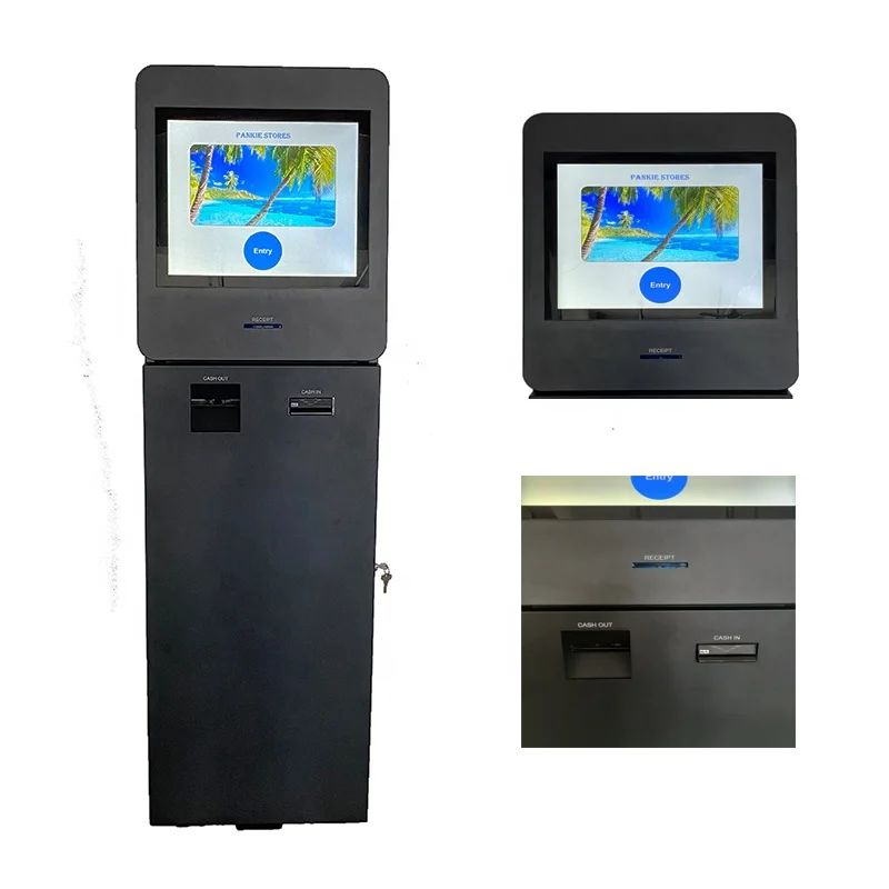 Индивидуальный 32-дюймовый киоск самообслуживания ATM Crypto Machine с сенсорным экраном обмена иностранной валюты и SDK для оплаты