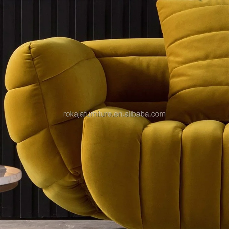 Foshan Factory Wholesale Fabric Sofa Living Room Modern Soft Down Banana Sofa Designer 7 Seater Sofa Combination Furniture