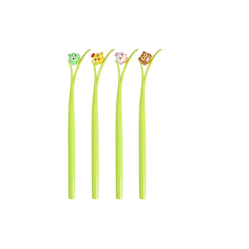 Cute Creative Student Stationery Small Fresh/Writing Signature Pen Animal Plant Silicone Neutral Black Water Pen Made Plastic