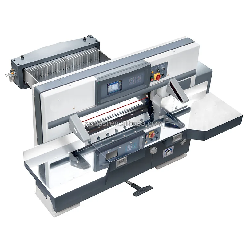 7.8 colorful screen Hydraulic computer control paper cutter / paper guillotine / paper cutting machine