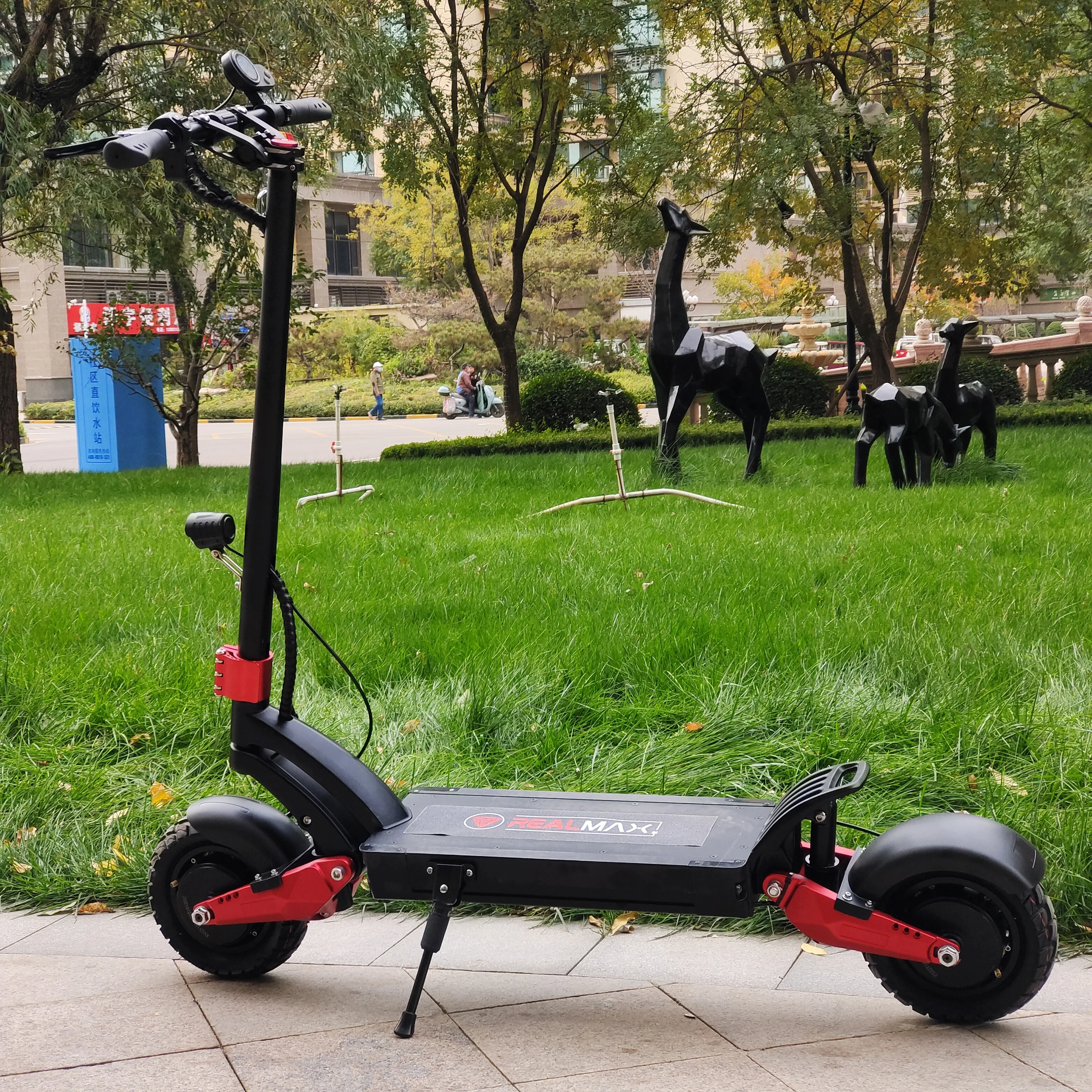 The Hottest REALMAX SX10 Foldable Best Self Balancing Electric Scooter Dual Motor Smart Classic Electric Step Scooter With Seat