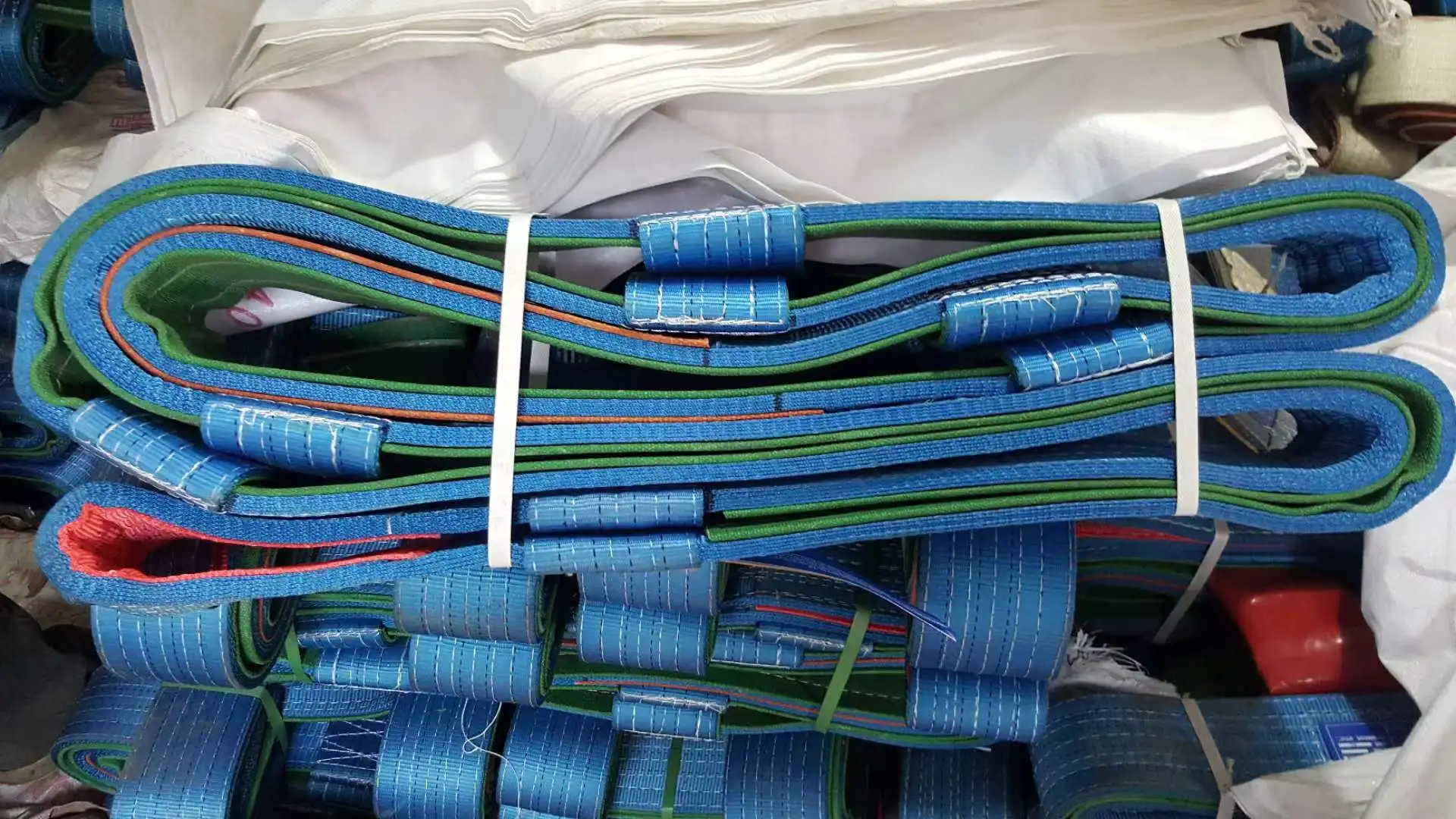 10tons Flat webbing glass lifting slings / lifting sling belt for glass sheet transportation