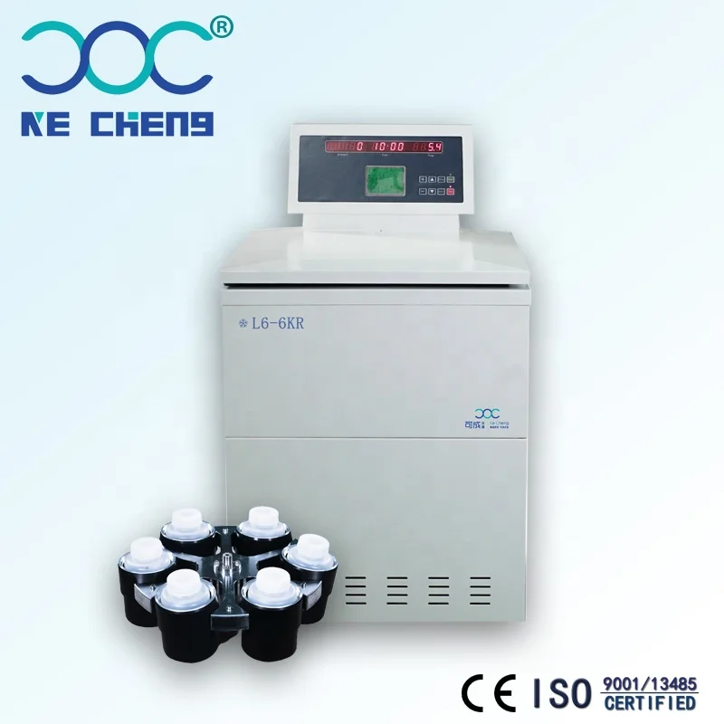 Kecheng factory lab test equipment Floor Type  low speed large capacity refrigerated Centrifuge L6-6KR