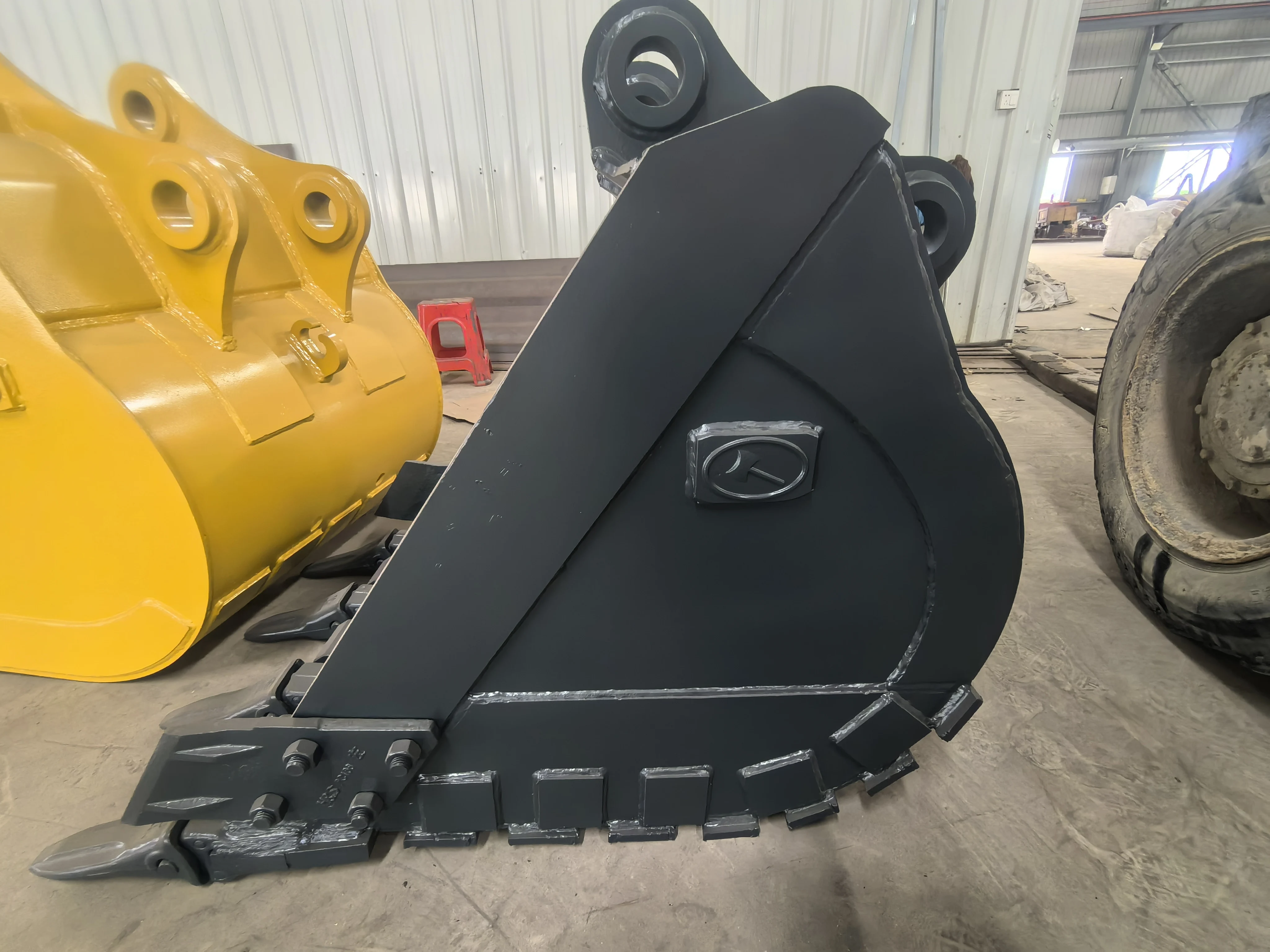 New 5-Ton Excavator Loader High-Efficiency Hard Teeth Front-Mounted Construction Agricultural Industries Rock Bucket Mini Bucket
