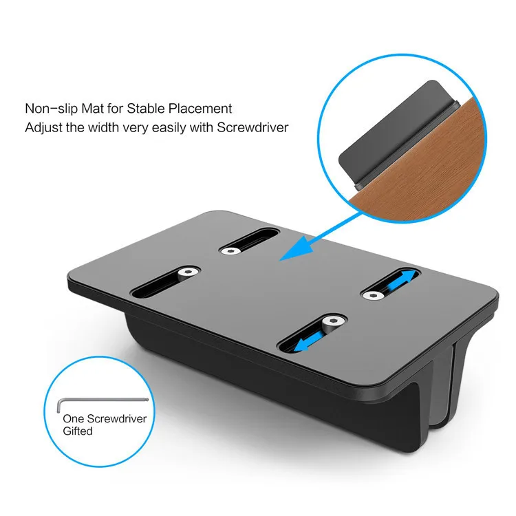 New Design Vertical Laptop Stand Desktop Aluminum Stand With Adjustable Dock Size