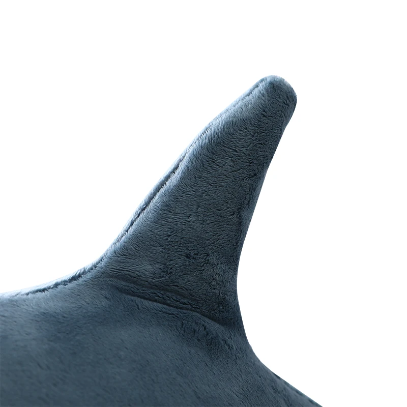 plush toys shark shaped pillow hot selling dark blue shark toy