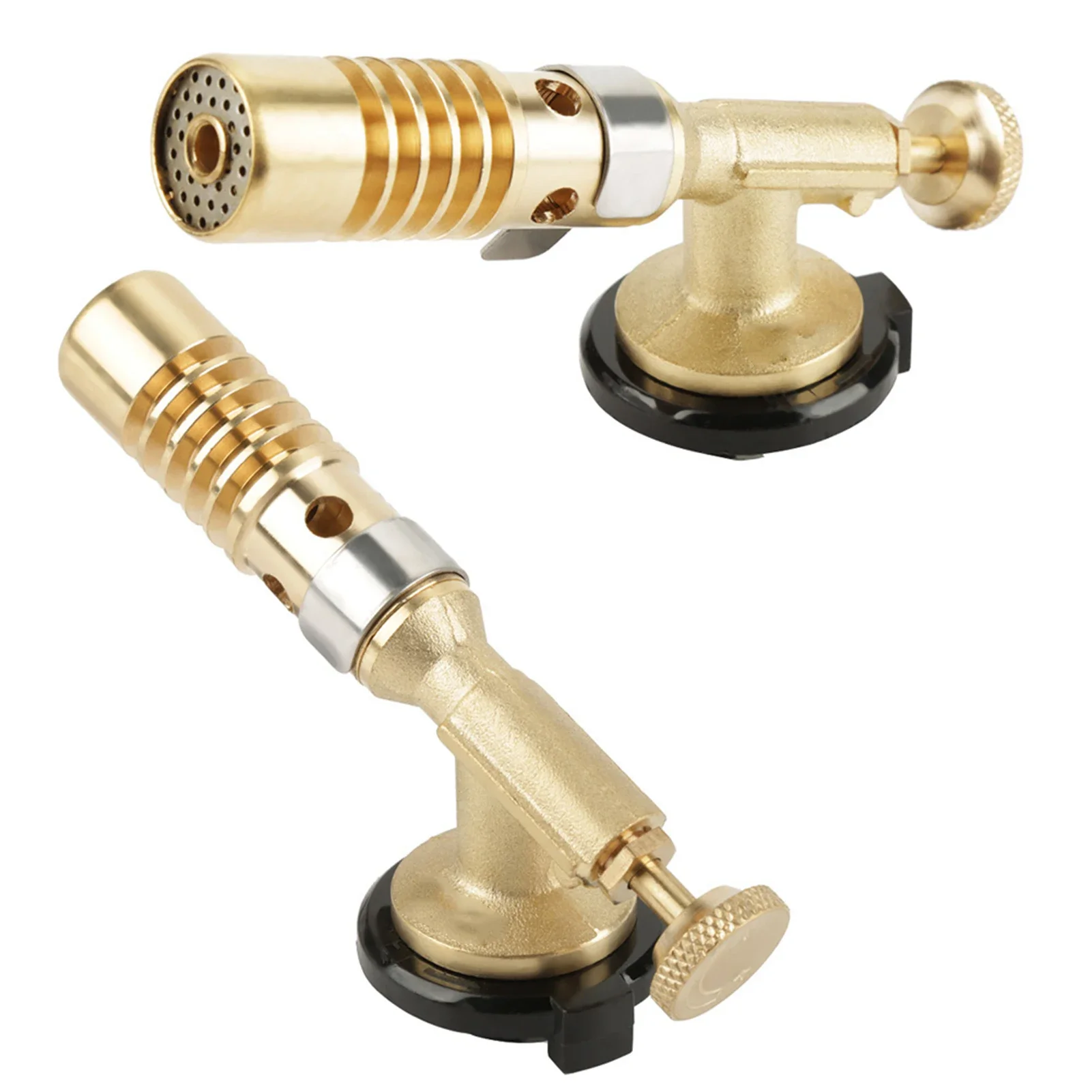 Portable Gas Torch Flame Gun Blowtorch Copper Flame Butane gas-Burner Lighter Heating Welding for Outdoor Camping BBQ Spray Gun