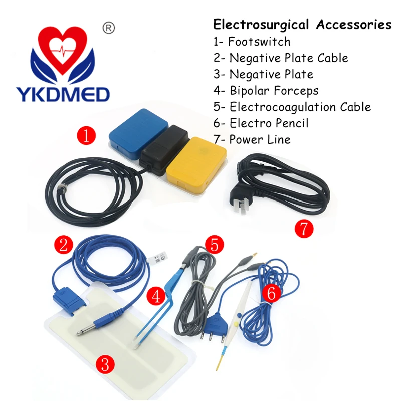 Reusable Surgical Single/ Double/ Triple Electrosurgy Generator Control Pedal Monopolar Electrosurgical Foot Switch