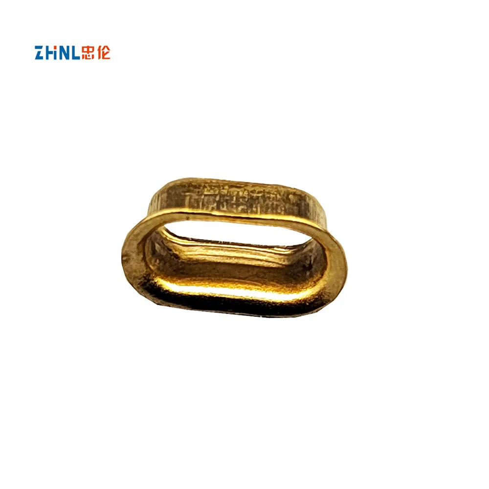 customized  brass stamping parts metal hardware parts electric accessories brass electric contacts Power socket brass part