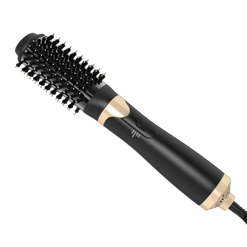 Negative Ion Hair Straightening Brush Salon 3  In 1 Volumizer Hot Air Brush One Step Hair Dryer Brush