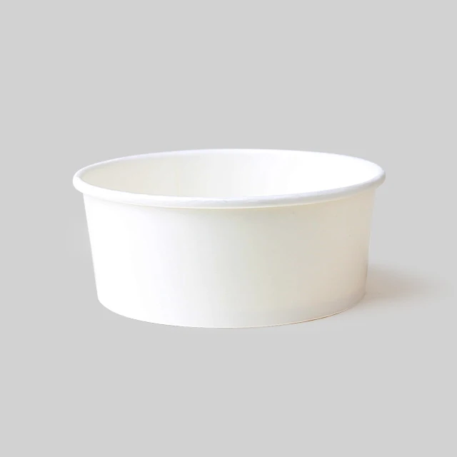 16oz/25oz/32oz/36oz/42oz/50oz Biodegradable Eco friendly White Salad Paper Bowl with Paper Lid