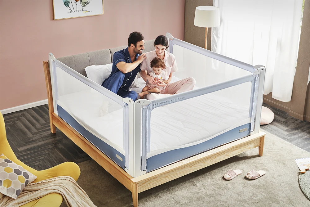 Easy Fold Baby Bed Rail Protection Guard, Safety Toddler Bed Rail Guard/