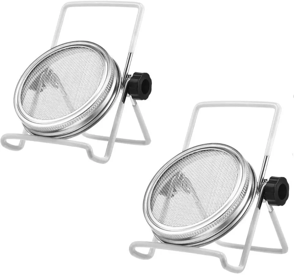 Sprouting Stand and Stainless Steel Sprouting Lids for Mason Jar