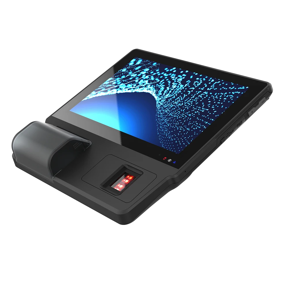 EKEMP Thermal Printer 8' Android Biometric Rugged Tablet IP65 Iris/Fingerprint Passport Face Scanner Mobile Enrollment Device