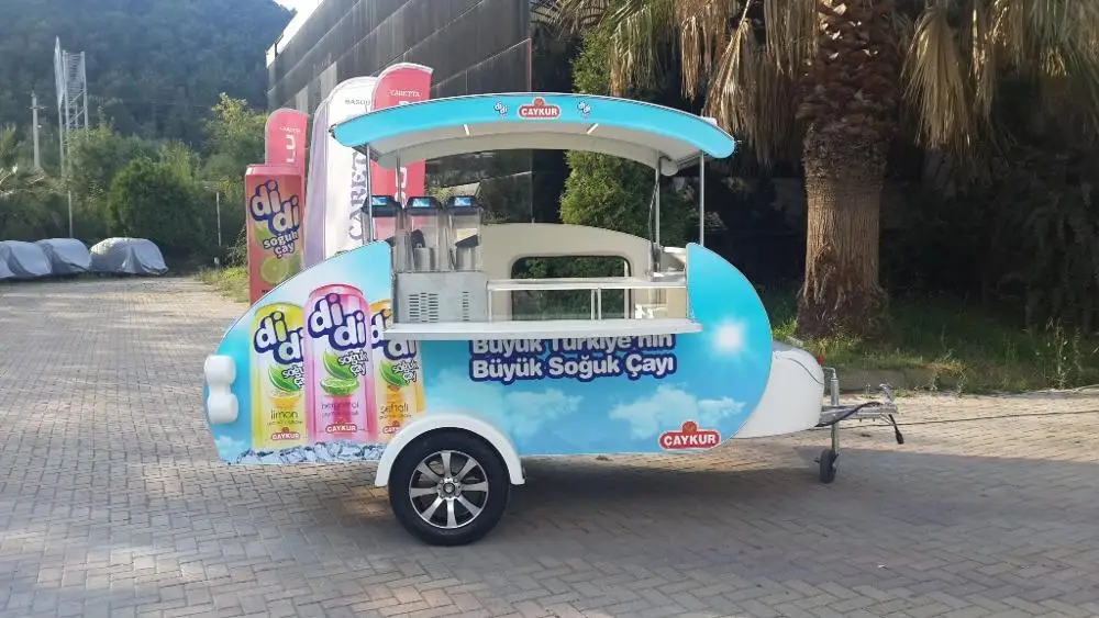 food truck trailer  Caretta Shop Mobile Coffee Carts TRUTH CE Certificate Mobile Fast Food Van Coffee Carts  Trailer For Salle