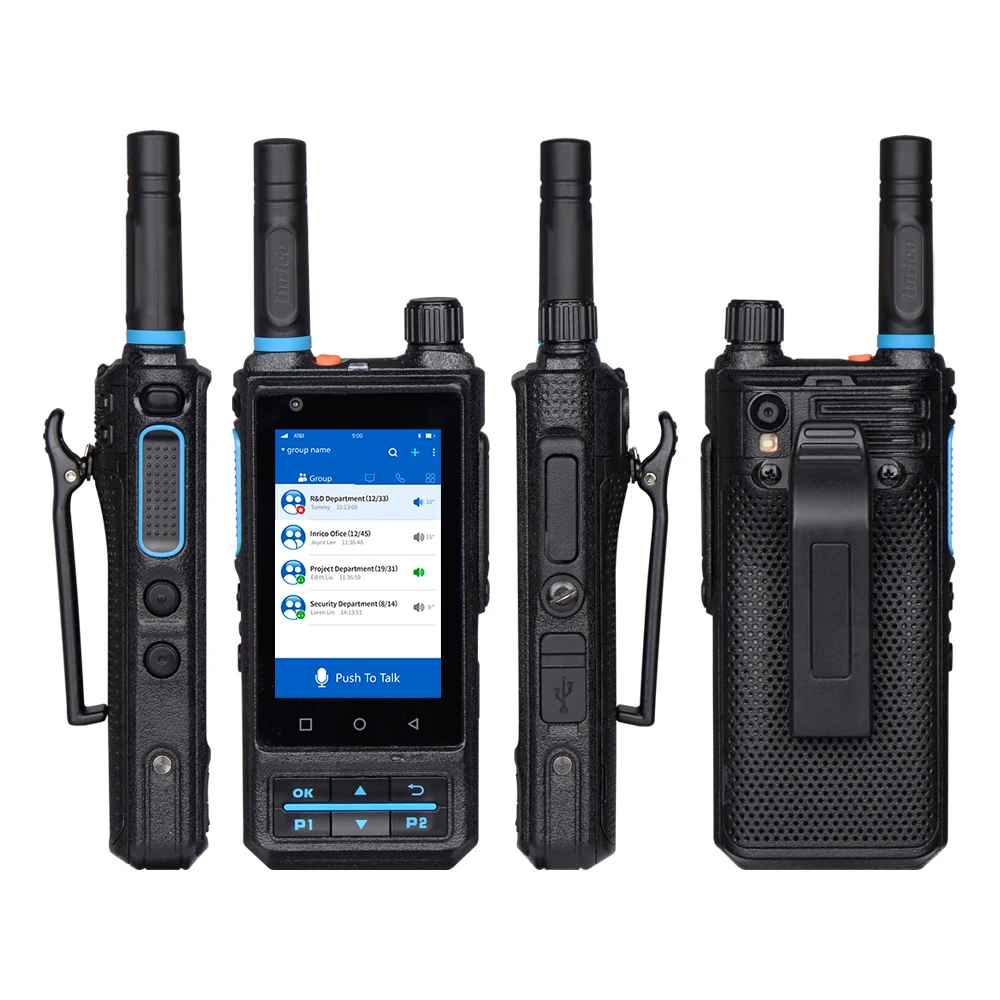 Rugged Inrico S200  4G walkie talkie  network two way radio with touch screen portable POC intercom