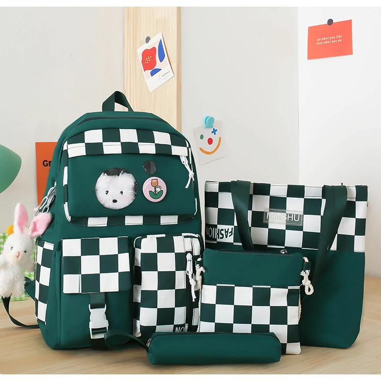 MARKSMAN Factory Wholesale School Backpack 5 piece Sets Multifunctional Backpack Travel Waterproof Backpack