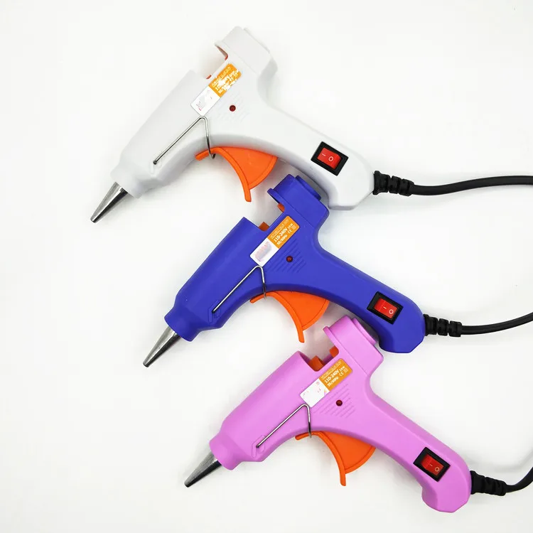 
High quality electric hot melt glue gun 20w Mini Color hot melt glue gun With 7mm Glue Stick 