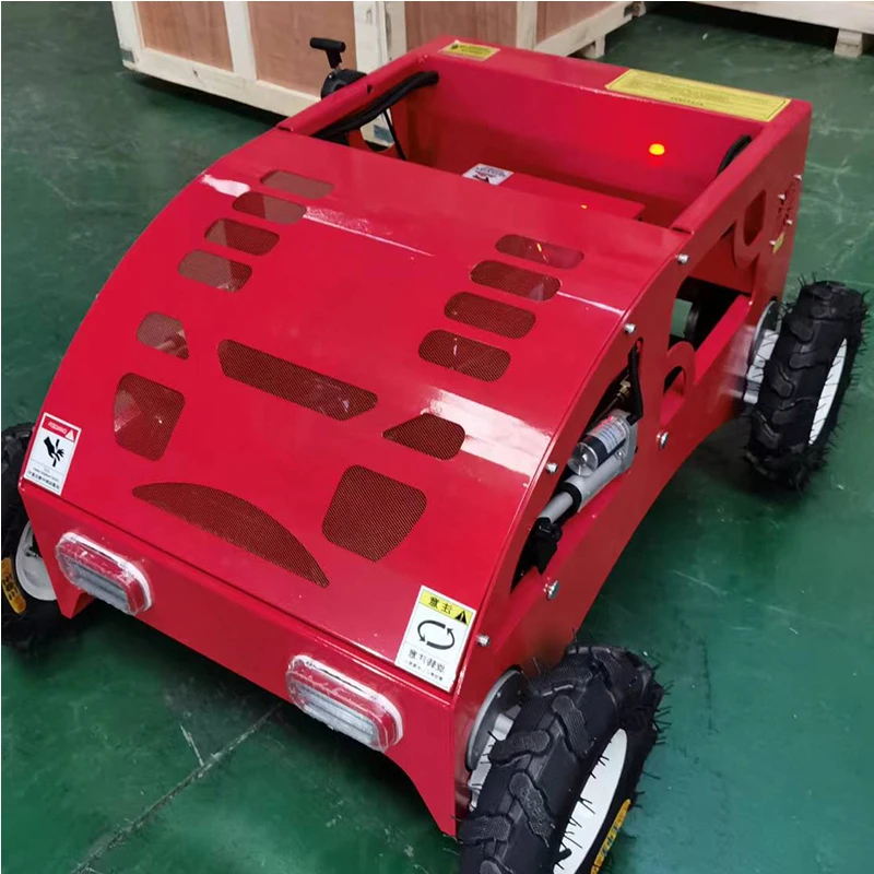 Overgrown Land Grass Control Ai Robot Top Quality Automatic Remote Control Lawn Mower Gasoline Crawler