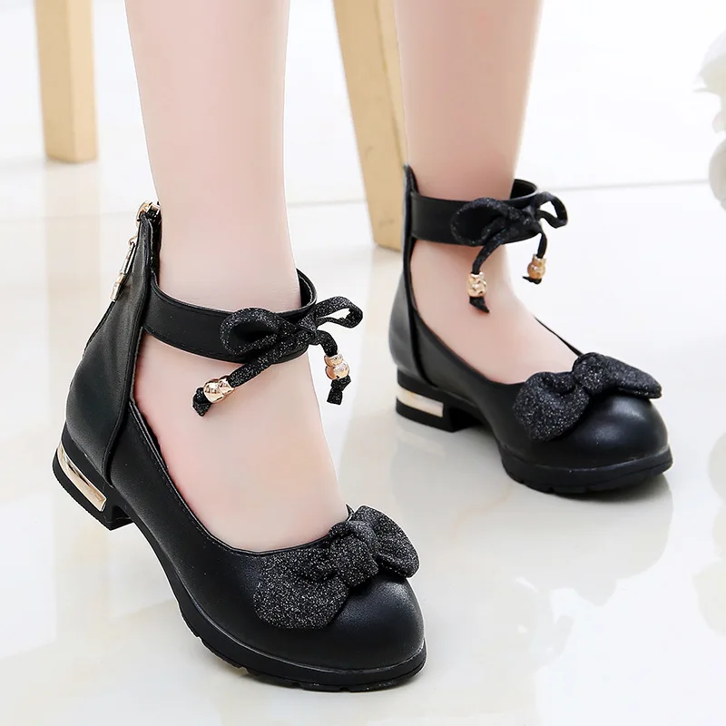Fashion Children Shoes For Girls Soft Sole Girls School Outdoor Casual Shoes Kids Sweet Princess Shoe