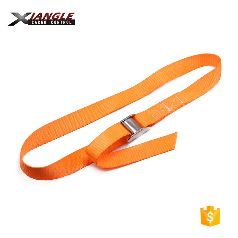 
1 inch 350kgs polyester cargo webbing belt lashing stainless steel strap cam tie down straps belt buckle 
