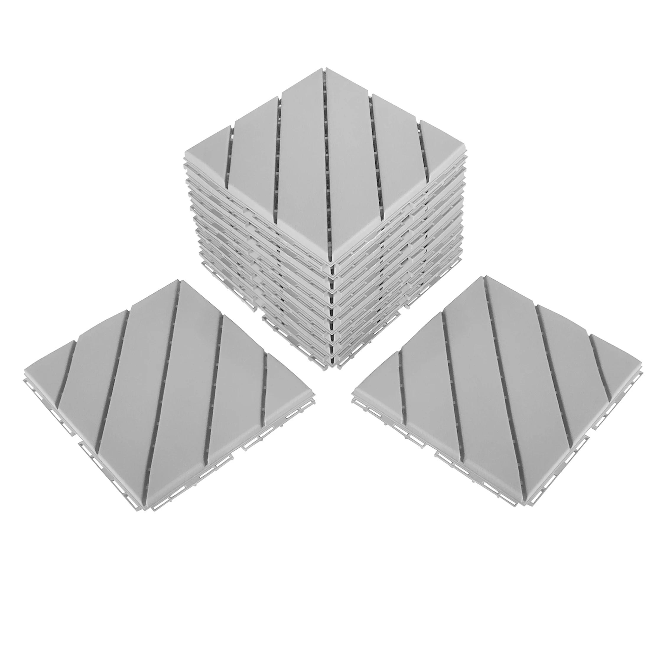 Hot selling interlocking plastic decking lumber Vietnam engineered terrace flooring