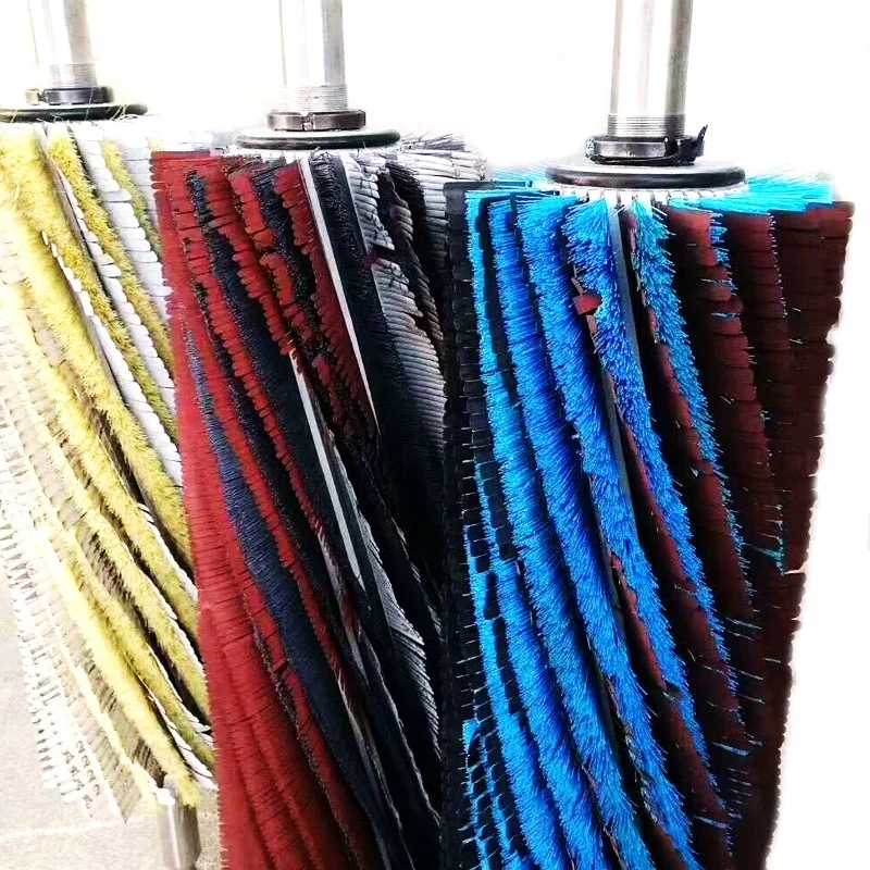 Custom Brush Roller with Sisal Sandpaper Strip Brush Using on Sander Woodworking Machinery for Polishing and Grinding