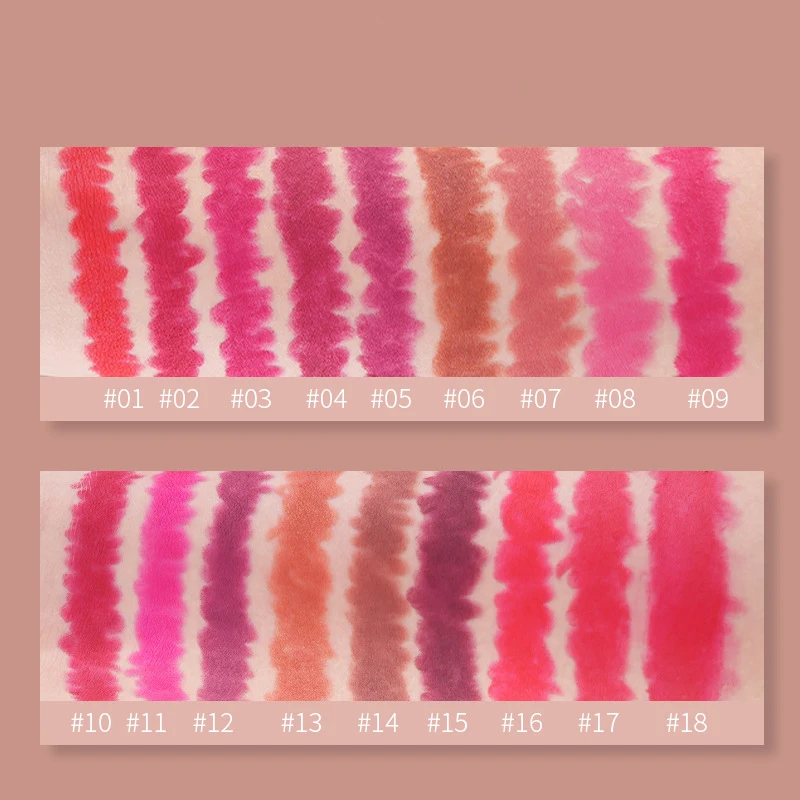 Long Lasting Custom Logo Pink Lipliner Pencil Lipstick Vegan Waterproof Creamy Lip Liner Pencil Private Label Matte Lip Liner