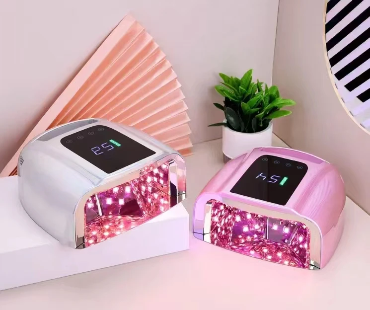 Recharge Electroplating Color Nail Dryer 4 Timers Wireless Led Nail Lamp 96 W Uv Lamp For Nails lamp