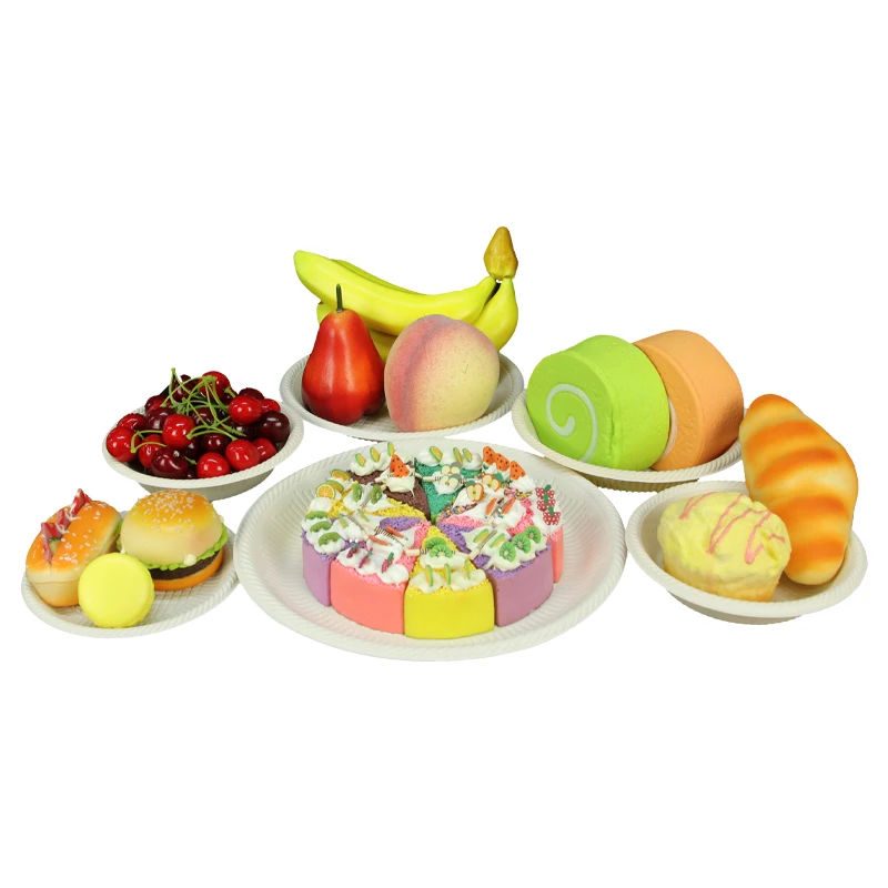 Eco Portable Microwave Food Bento Round Stackable Disposable Biodegradable Lunch salad Box meal bowl plate container