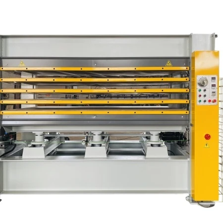 Mdf plywood hydraulic laminating melamine wood hot oil press machine for veneer