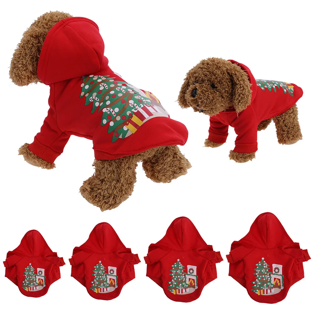 Wholesale hot selling christmas tree nice little dog clothes new designer girl boy christmas pet dog cat costume