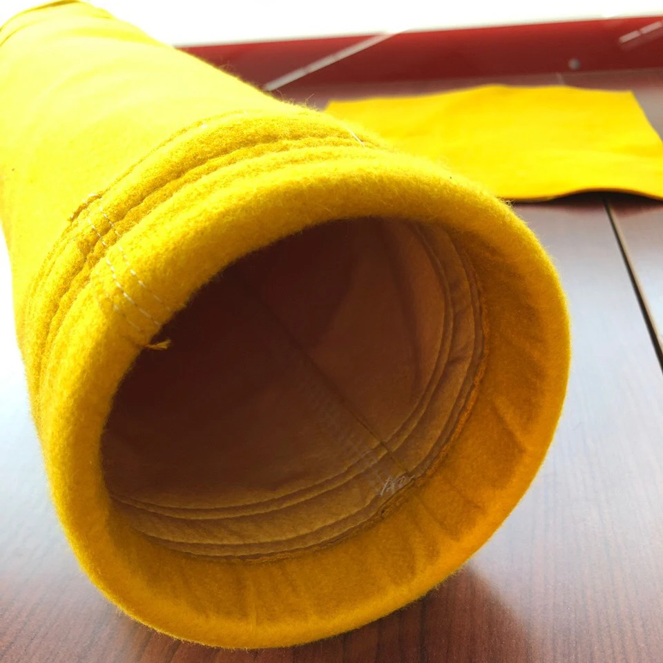 hot sale dust collect filter bag with ptfe coating bolsa de filtro de fieltro antiestatico p84
