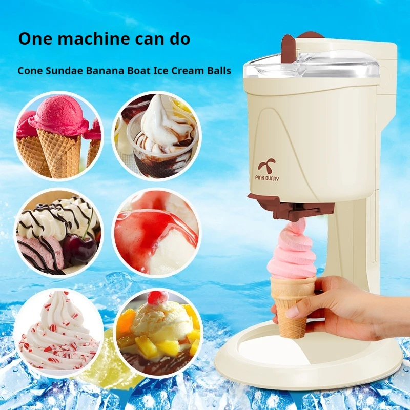 Automatic Household Electric Soft Ice Cream Maker for Kitchen Use