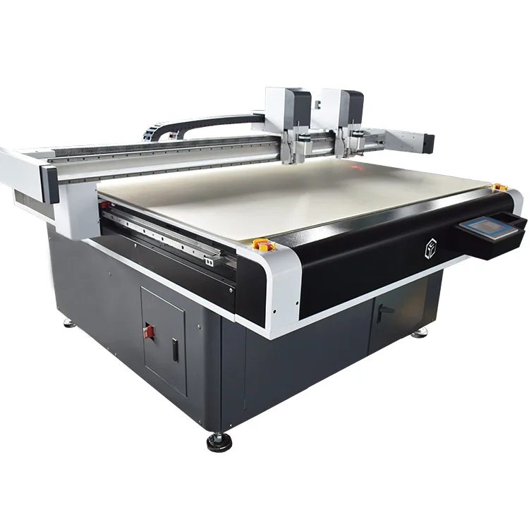 YUCHEN cnc digital cutter dcut wool board covered with aluminium filtr epe foam sheet cutting machine
