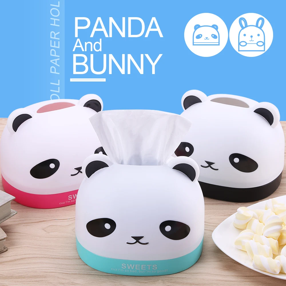 Factory Direct Sales Cute Animal Shape Home And Car Tissue Box Plastic Holder Suppliers