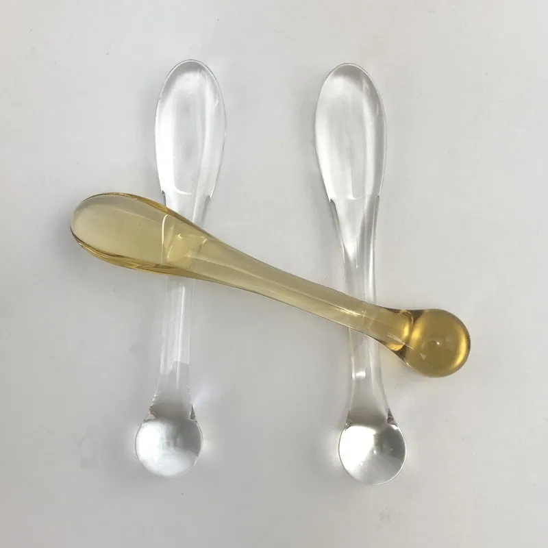 
Good quality mini makeup plastic acrylic cosmetic spoon spatula 