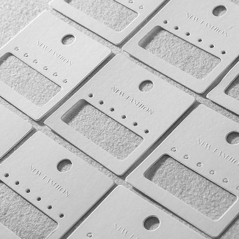 Eco Friendly Customized Packaging Paper Card  Hanging Jewelry Earring Necklace Display Cards Custom Logo Hang Tags
