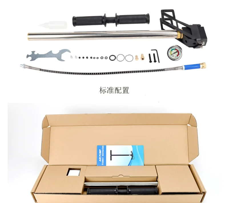 3 stage PCP bomba high pressure pcp hand air pump 4500psi 300bar with filter
