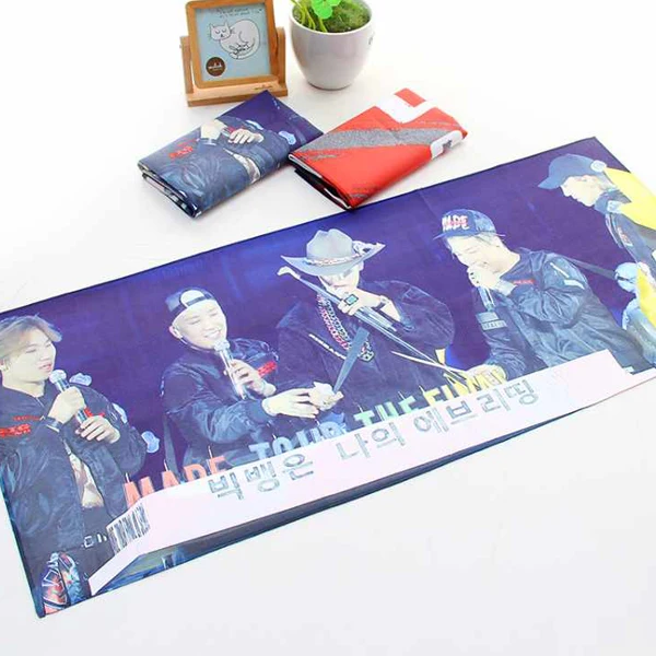 Dry Fast Soft Lightweight Absorbent Microfiber Kpop Slogan Towel