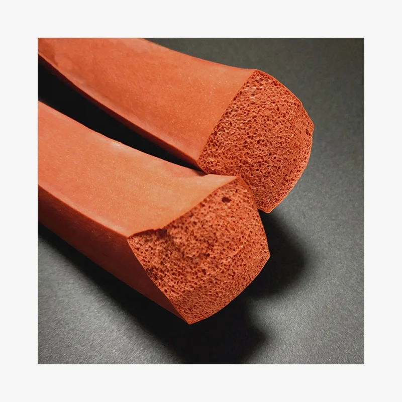 Custom square food grade wear resistance silicone foam strips for roller kiln