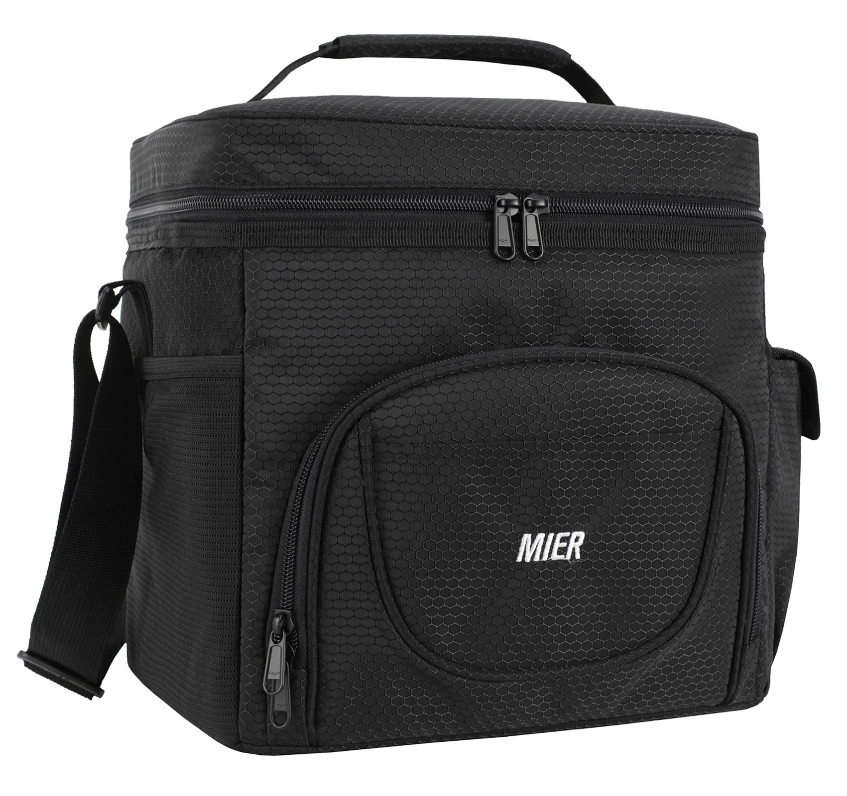 MIER Adult Cute Lunch Bag Tote with Shoulder Strap Insulated Leakproof Large Soft Cooler Bag for Work, Grocery Shopping, Picnic,