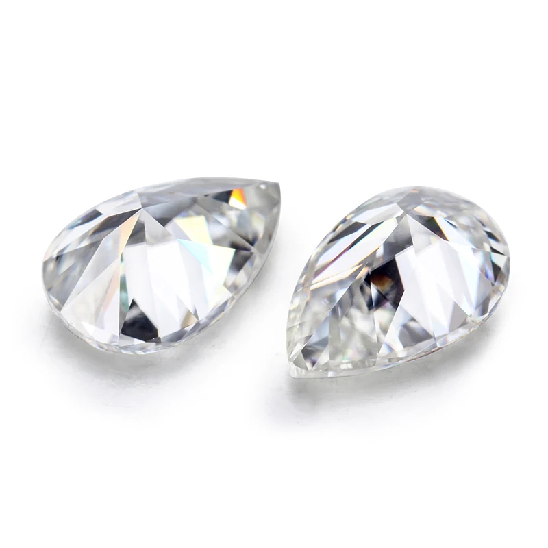 Jinying Fancy Cut Moissanite Diamond Pear cut 6x4mm-14x10mm D EF VVS1 loose moissanite stone