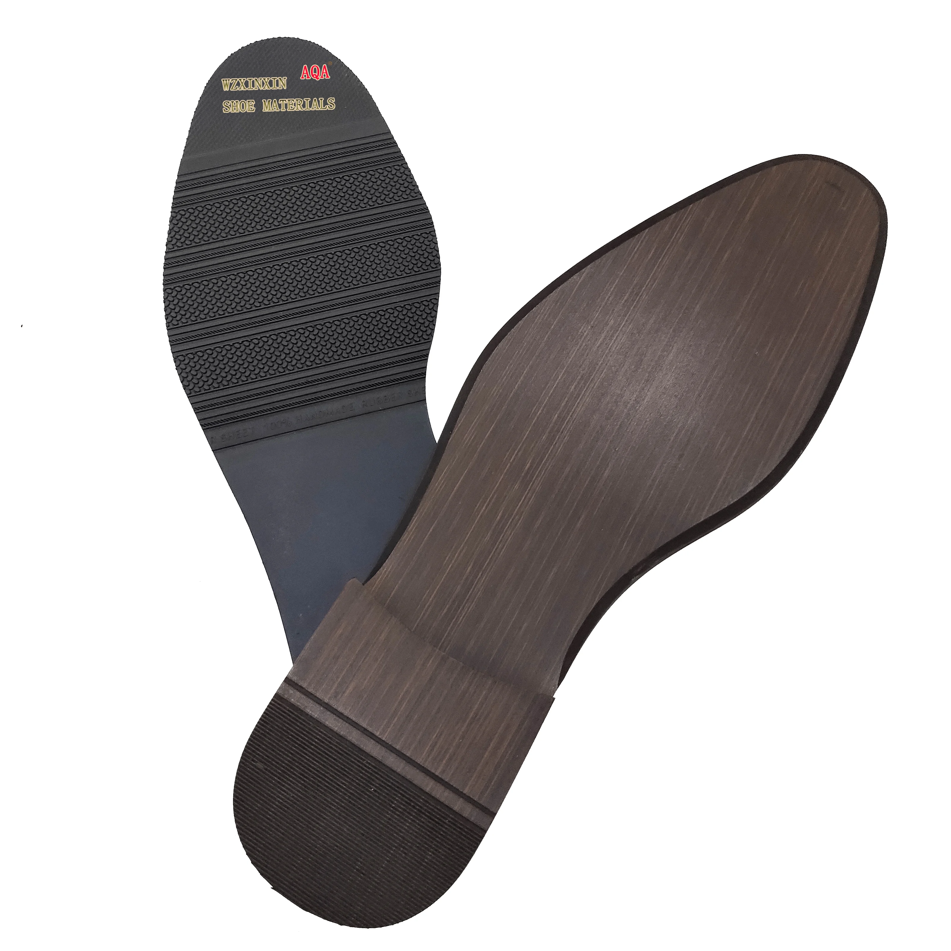Factory wholesale vulcanized fashionable 9128 design rubber outsole sheet for men leather shoe and dressing shoe sole