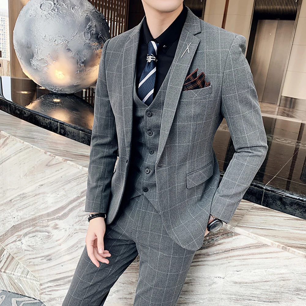 
 OEM/ODM оптовая продажа, изготовленные на заказ черные мужские костюмы лучшего бренда для свадьбы, 2 шт.  