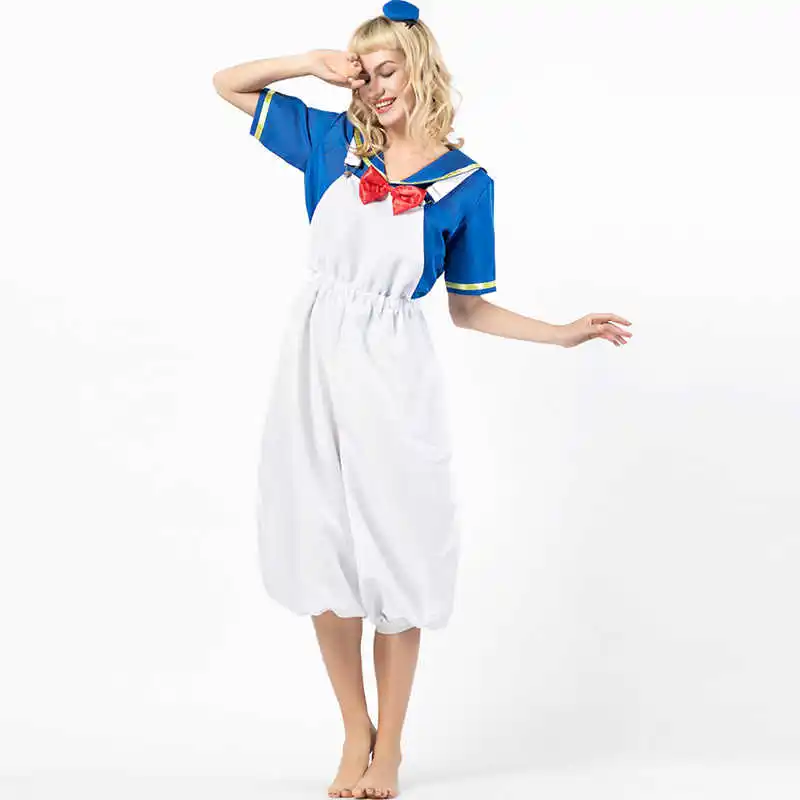 New Design Halloween Costume Navy Style Girl Dress Cospaly Cute Duck Costume