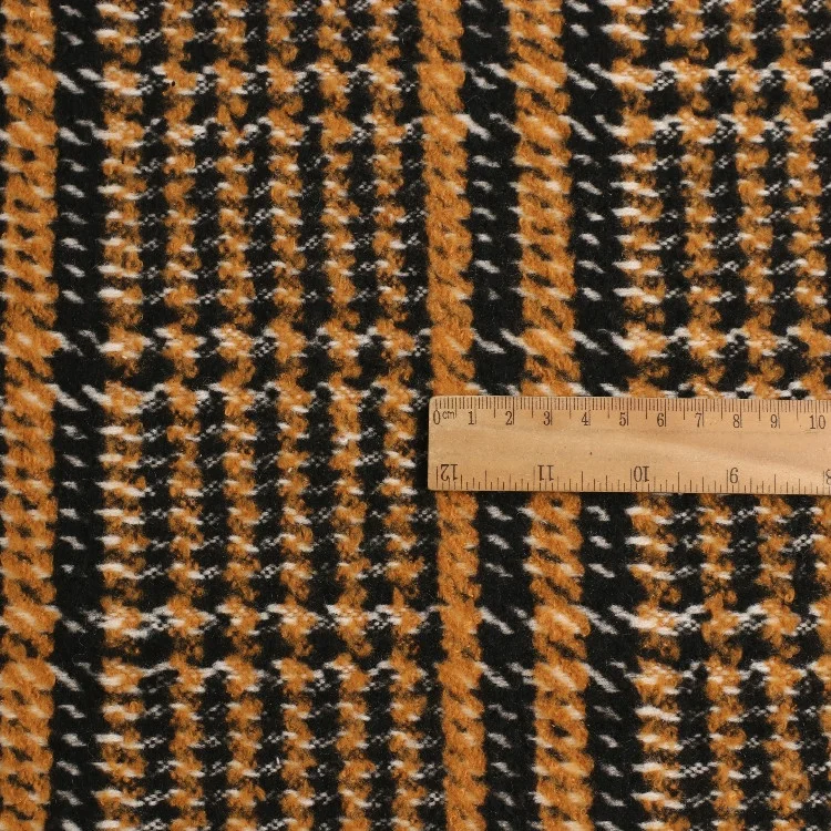
Autumn winter new vintage woolen tweed wool fabric 700G heavy wool coat fabric 30% wool fabric factory source 
