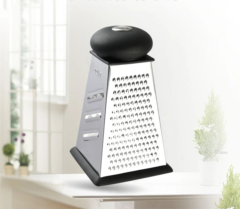 Premium 4 Sides Nonslip Base Stainless Steel Fruits Vegetables Box Grater