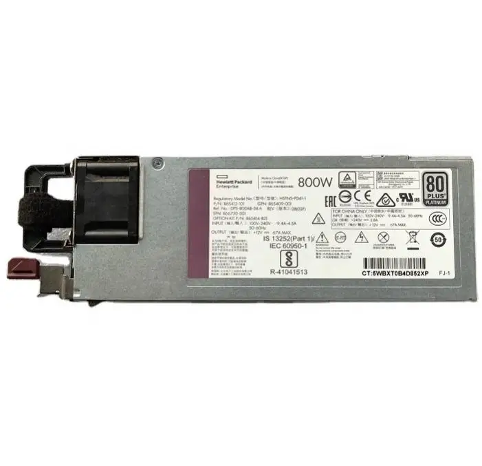 754382-001 HPE 800W Flex Slot -48 В постоянного тока комплект питания с горячей вилкой