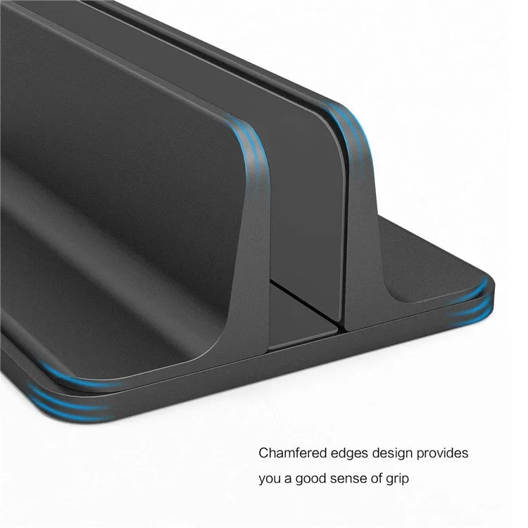 New Design Vertical Laptop Stand Desktop Aluminum Stand With Adjustable Dock Size